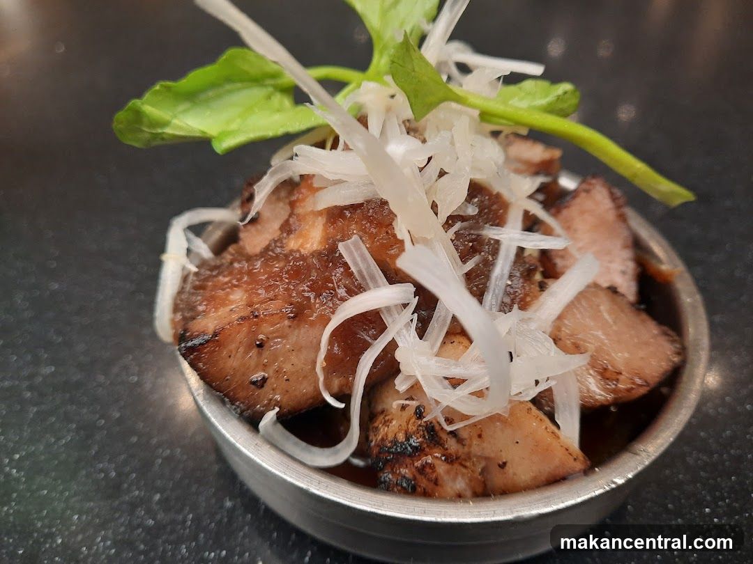 Grilled Pork Belly Appetizer