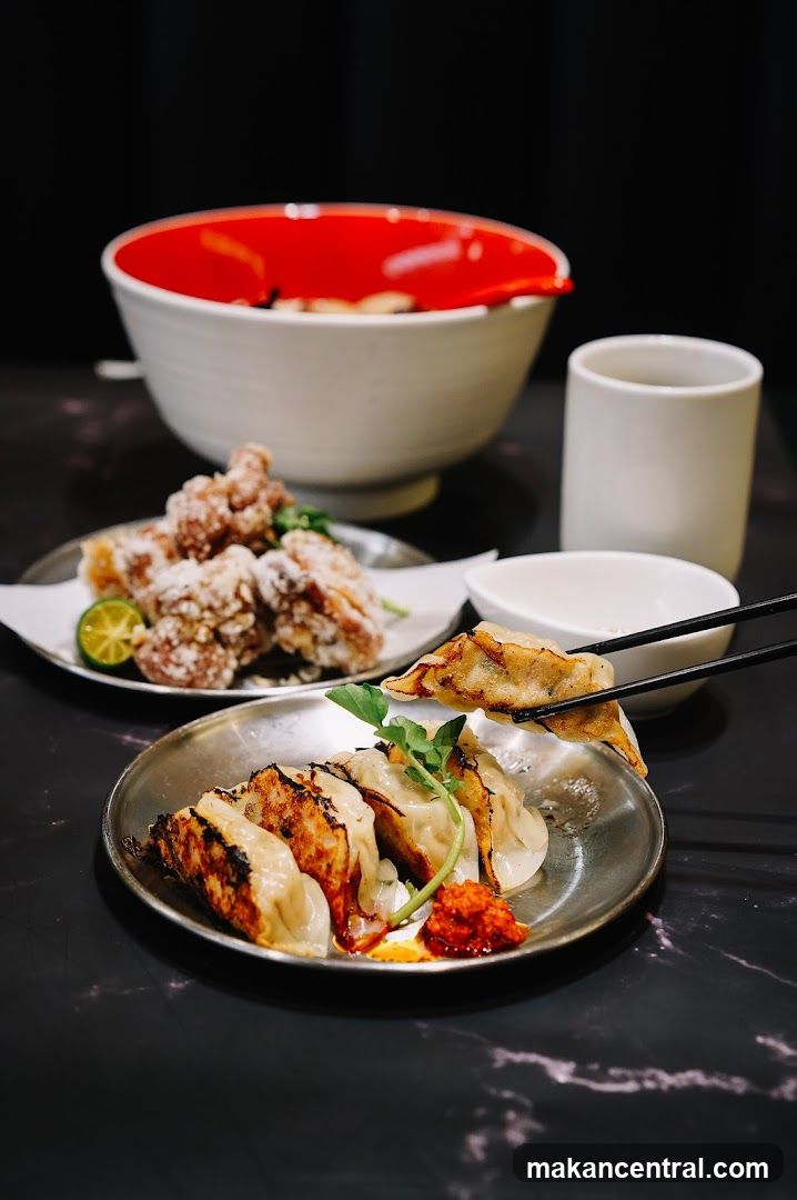 Gyoza and Fried Chicken