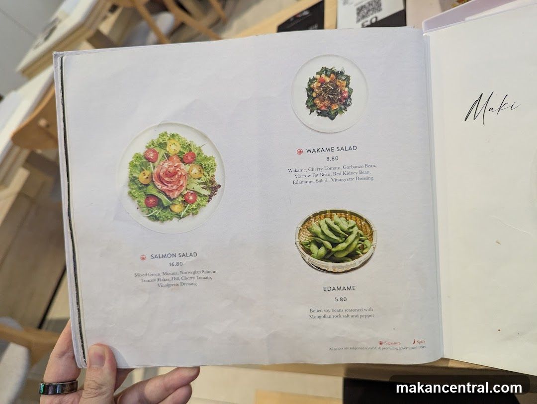 Maki Menu