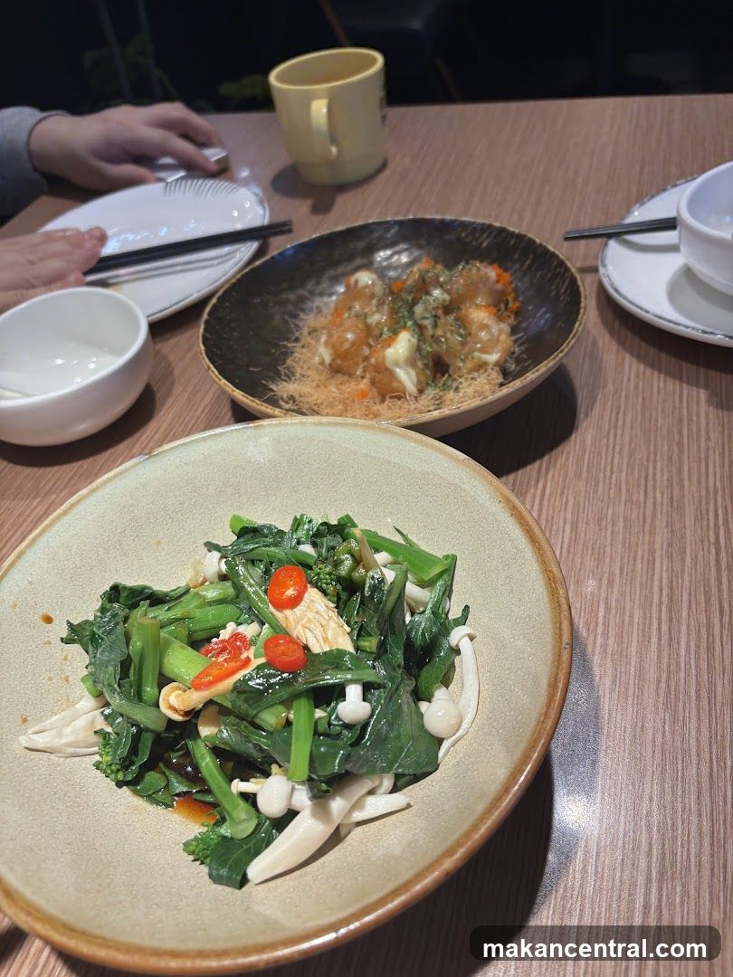 Dishes on a table