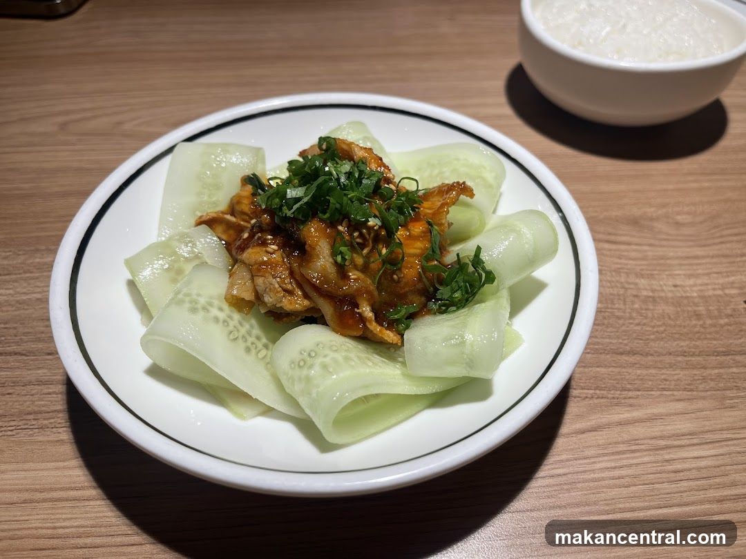 Chicken and Cucumber Dish
