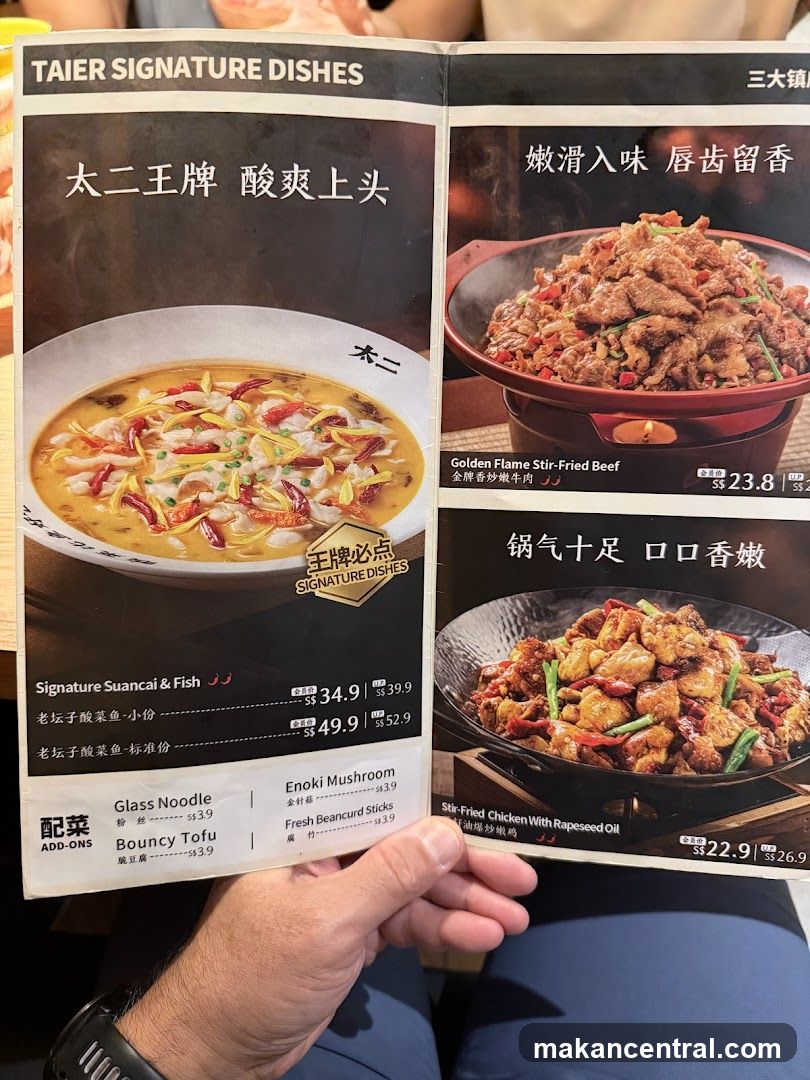 TAIER SIGNATURE DISHES
