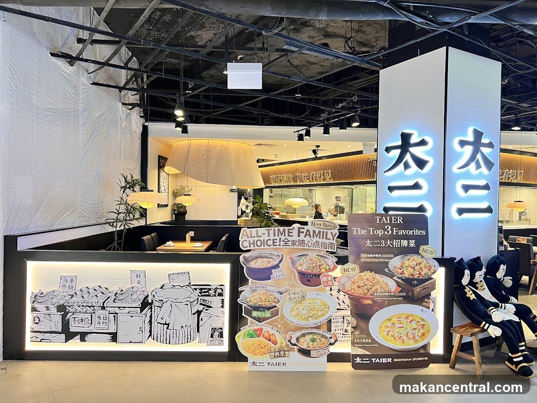 Restaurant Display with Menu Boards and Signage