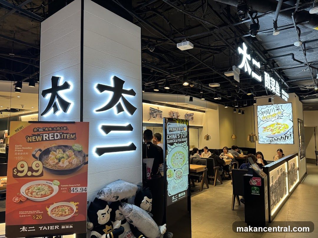 Restaurant Interior with Menu Board