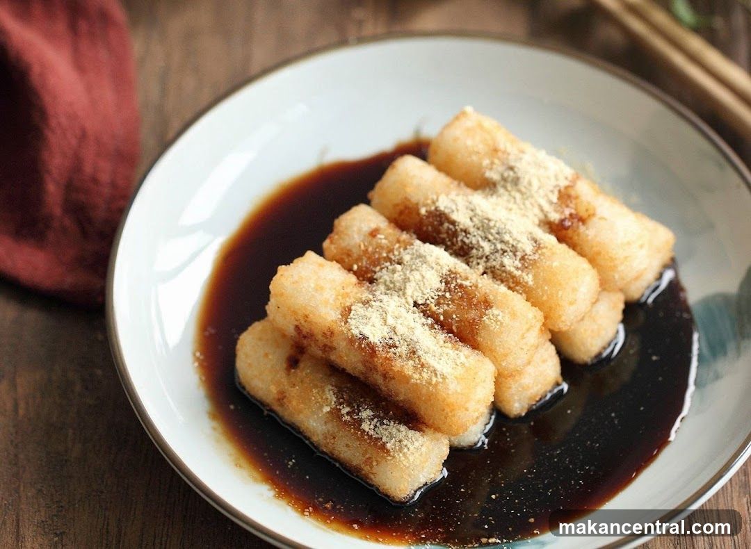 Fried Mochi with Soy Sauce