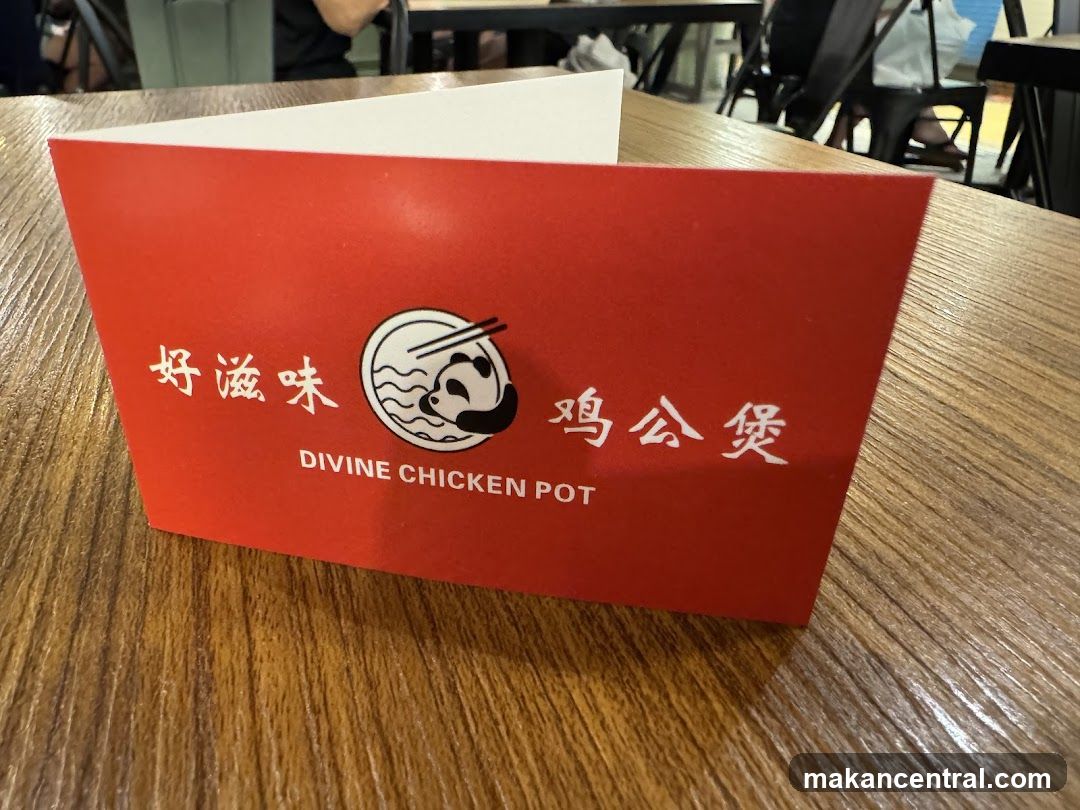 Divine Chicken Pot Menu