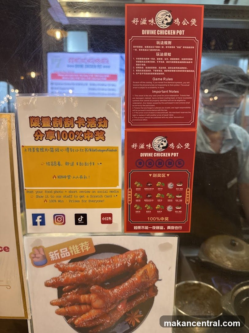 Divine Chicken Pot promotional materials