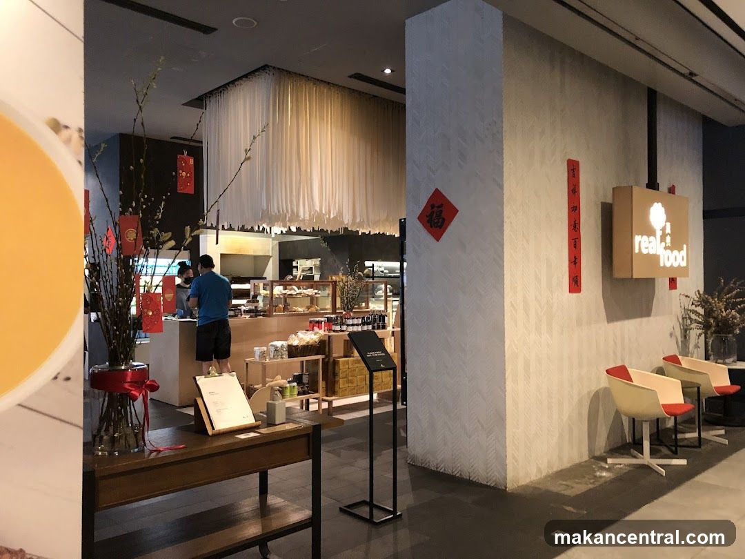 Cafe interior with seating and counter