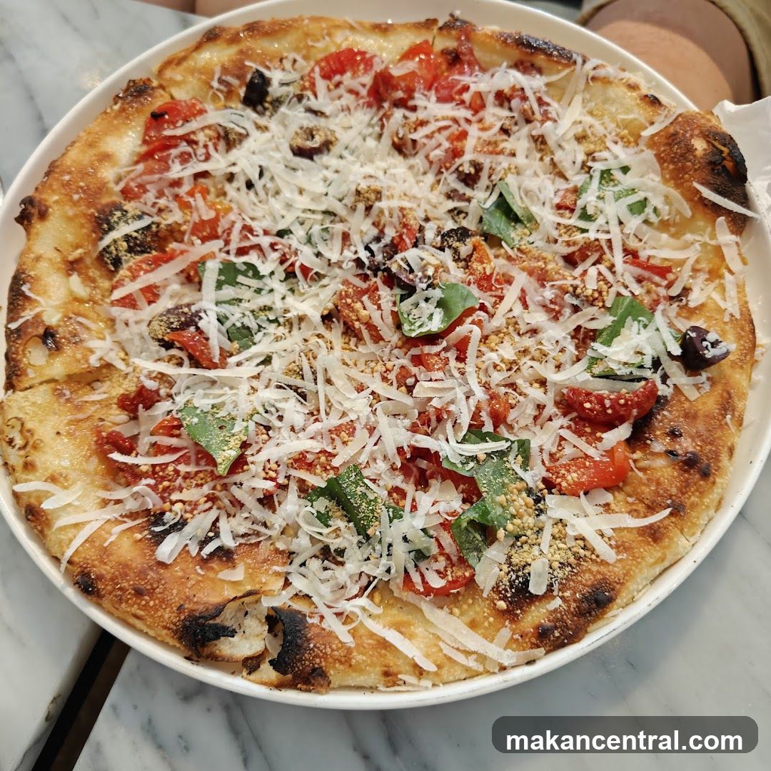 Pizza with Tomatoes and Cheese