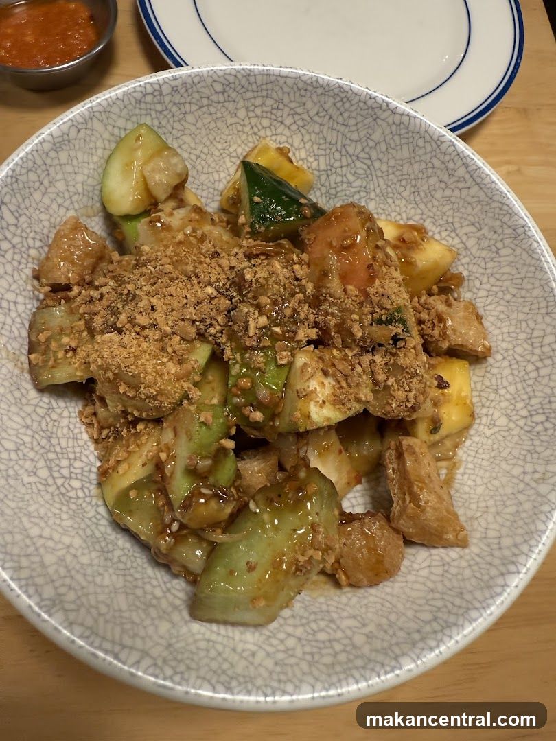 Fruit Salad with Peanut Dressing