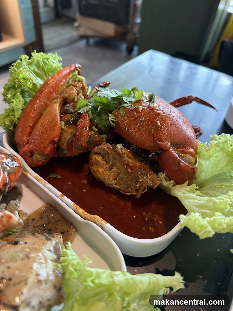Crab dish with sauce