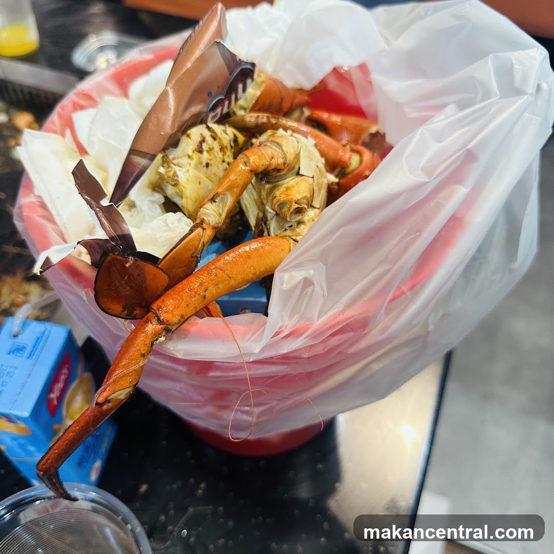Crab Legs in a Bag
