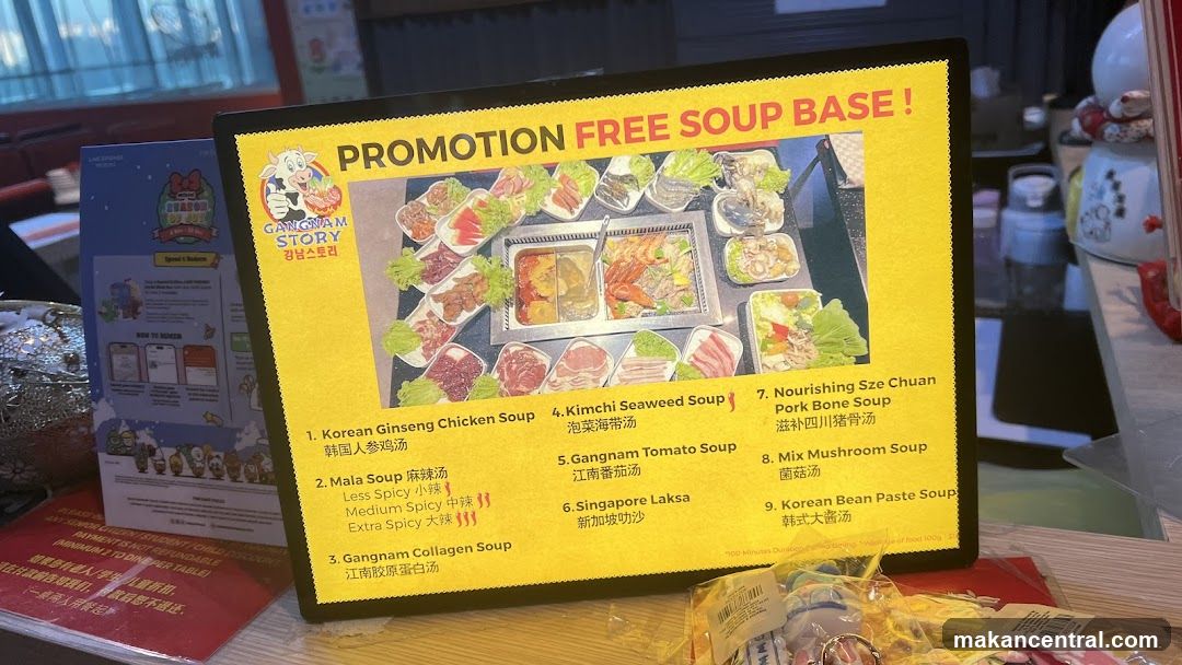 Gangnam Story Free Soup Base Promotion