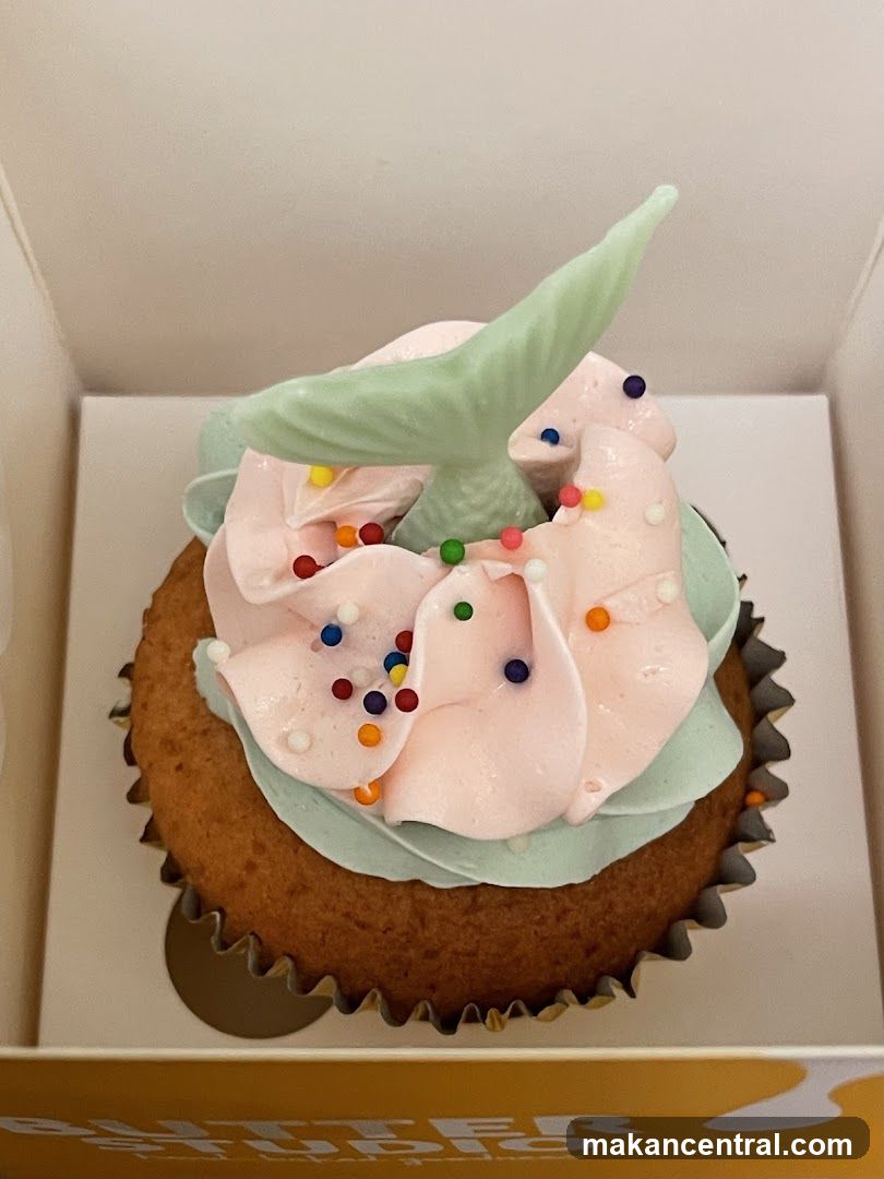Mermaid Tail Cupcake
