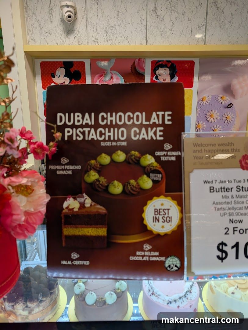 Dubai Chocolate Pistachio Cake Advertisement