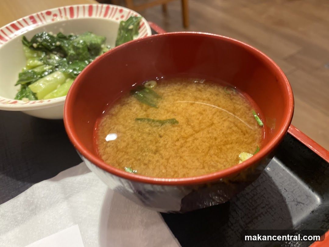 Miso soup and side dish