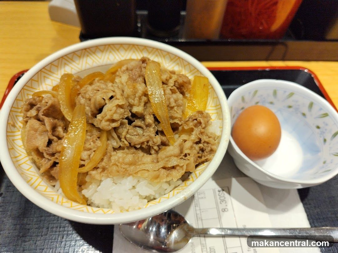 Beef bowl with egg