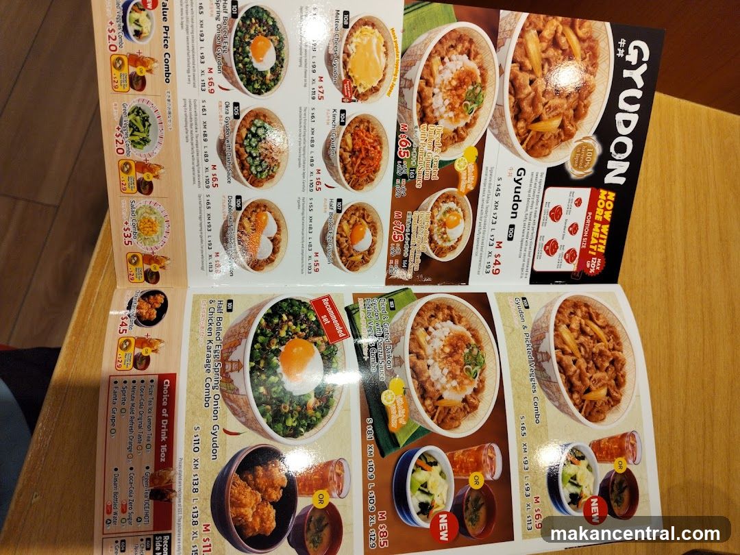 Gyudon Menu