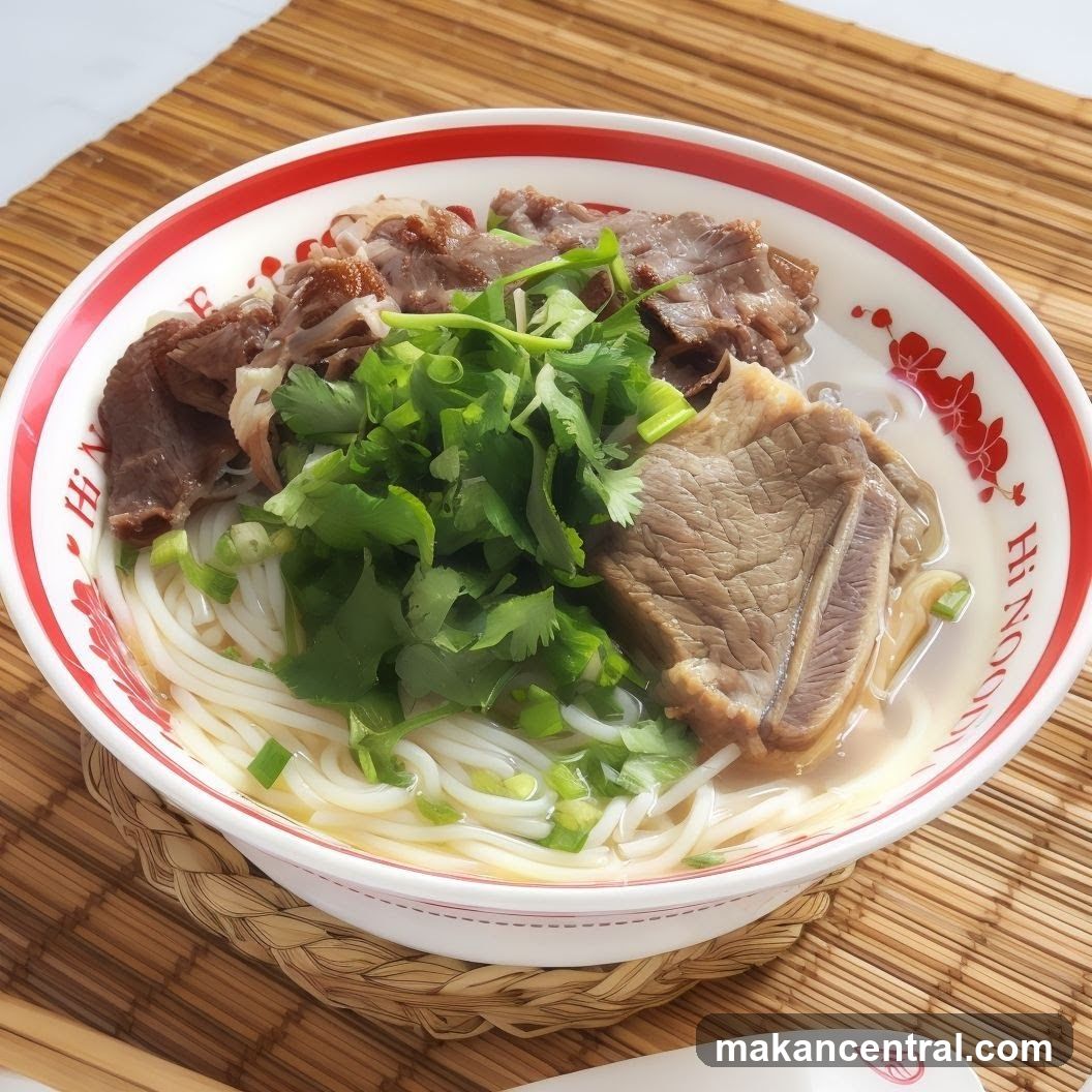 Beef noodle soup