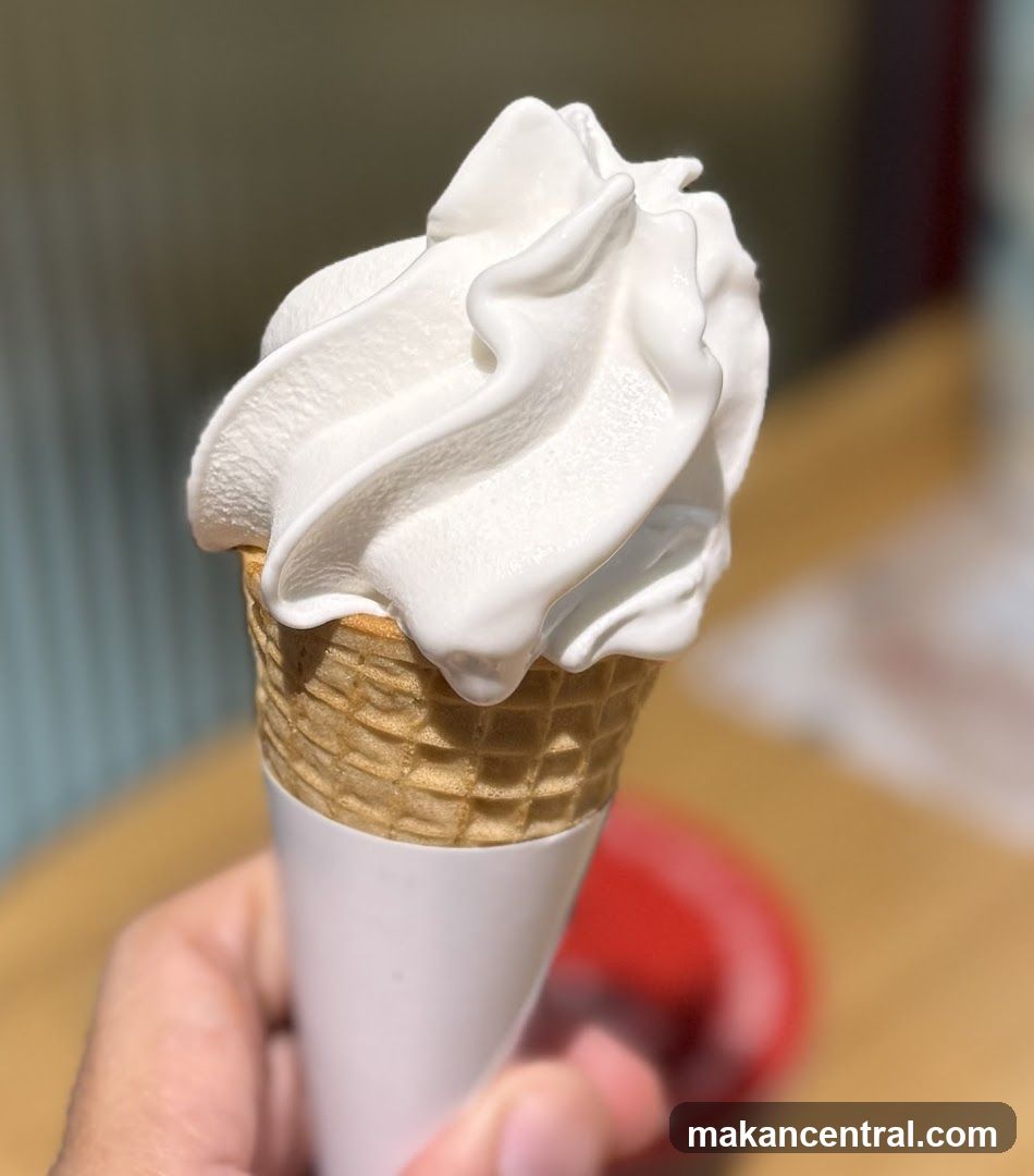 Soft Serve Ice Cream Cone