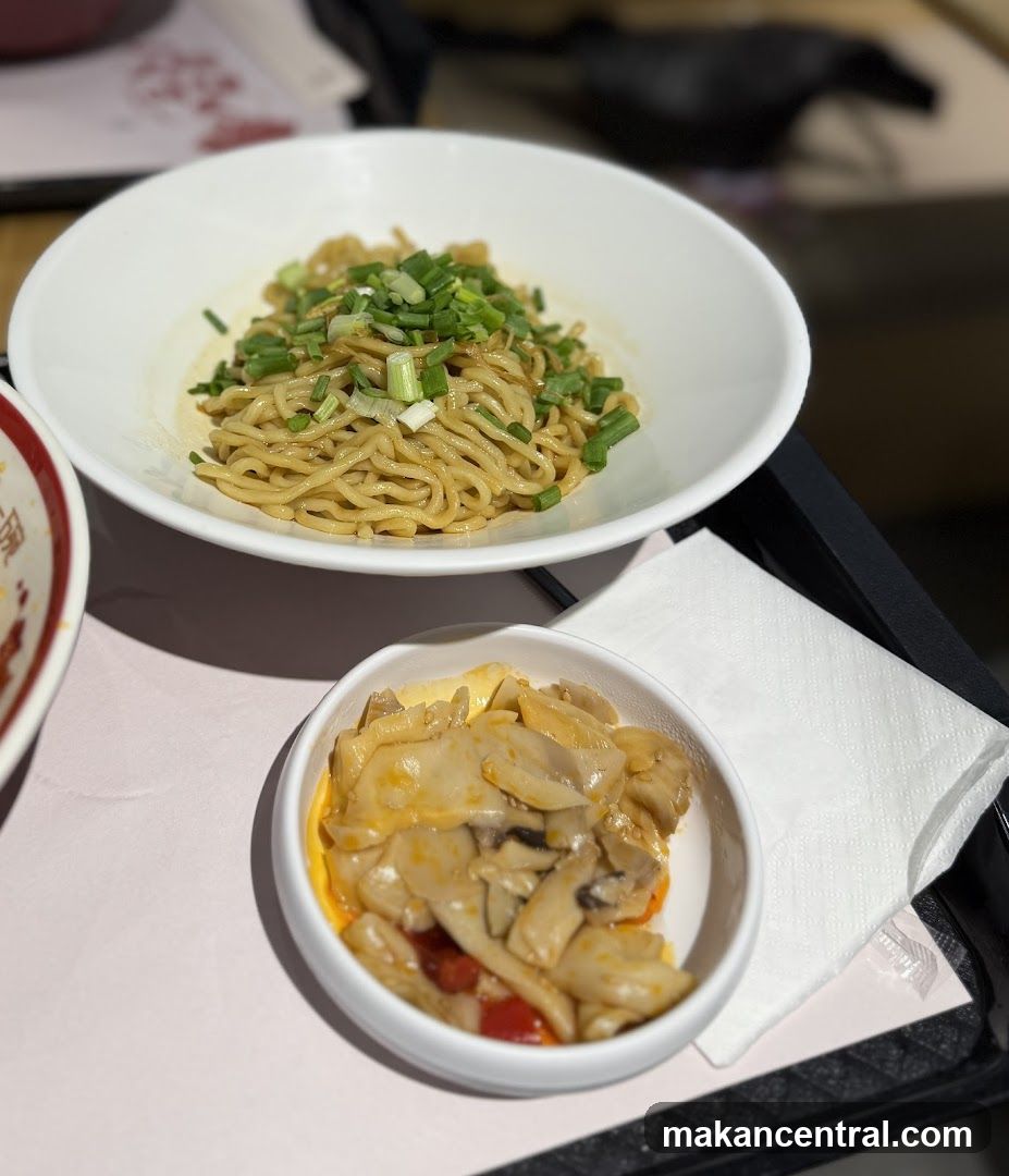 Noodles and Side Dish