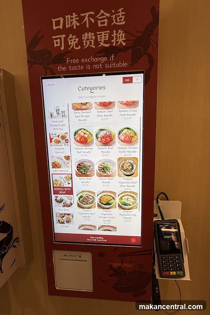 Noodle Menu