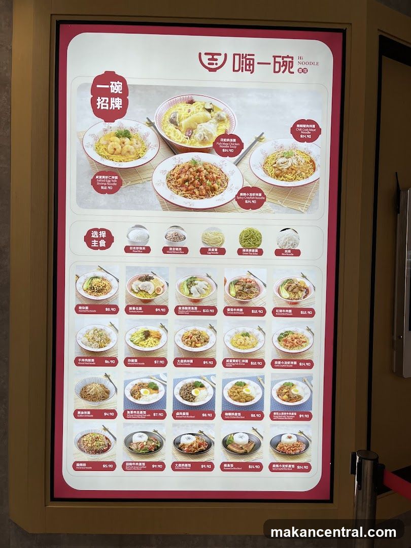 Hi Noodle Menu