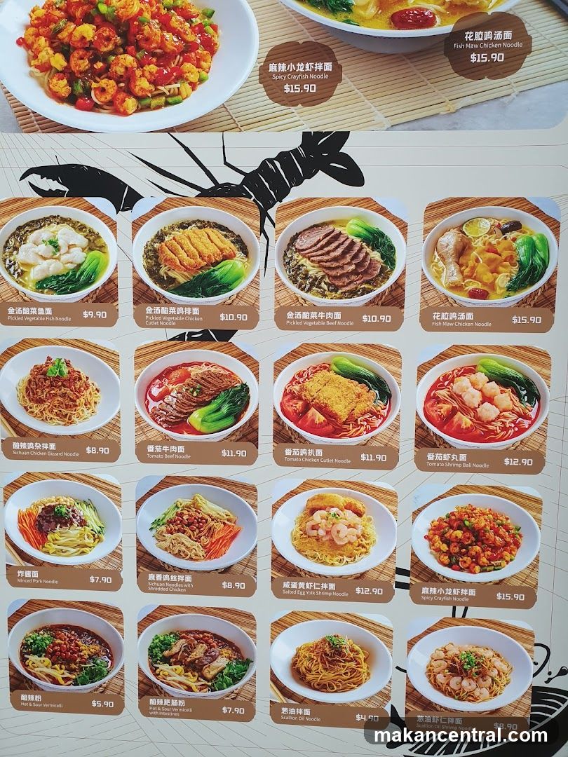 Noodle Menu