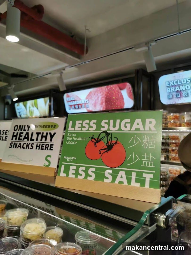 Healthy Snacks Sign