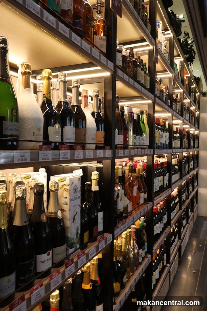 Alcoholic Beverages Display