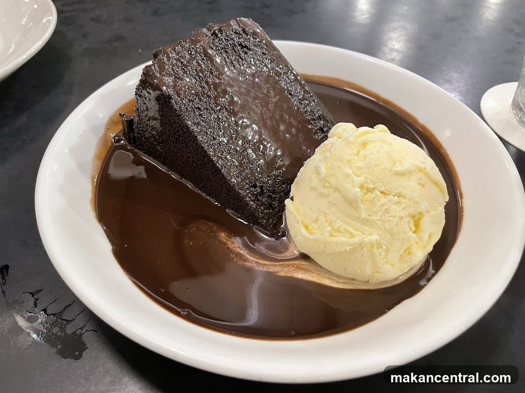 Chocolate Cake with Ice Cream
