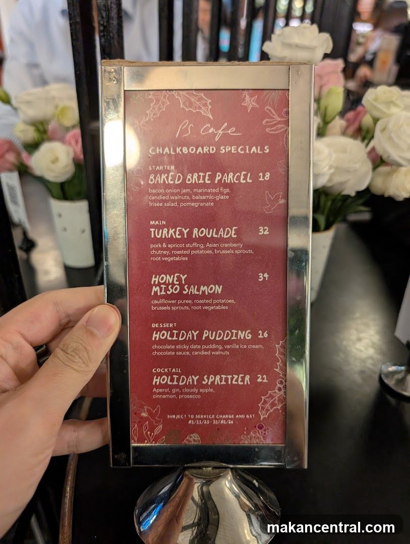 PS. Cafe Chalkboard Specials