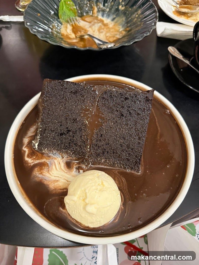 Chocolate Cake with Ice Cream