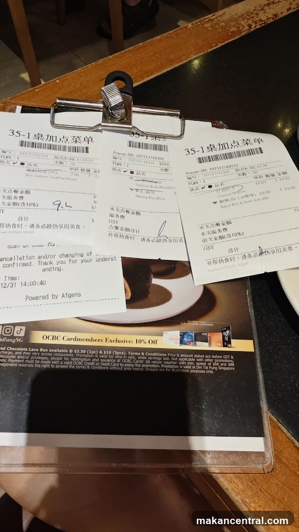 Receipts and Promotion Flyer