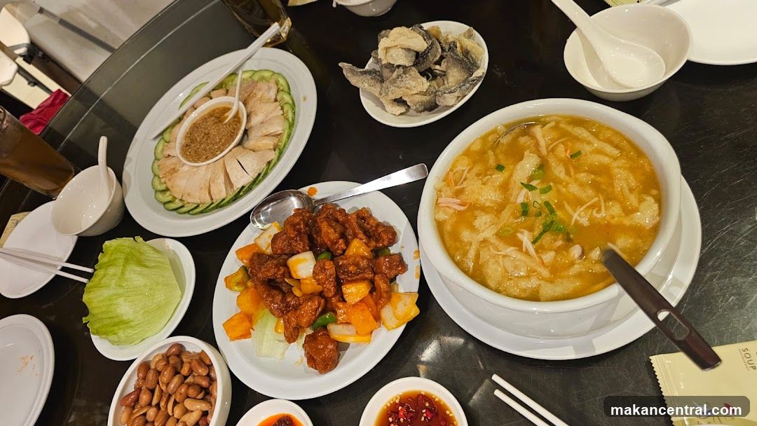 Table with various dishes
