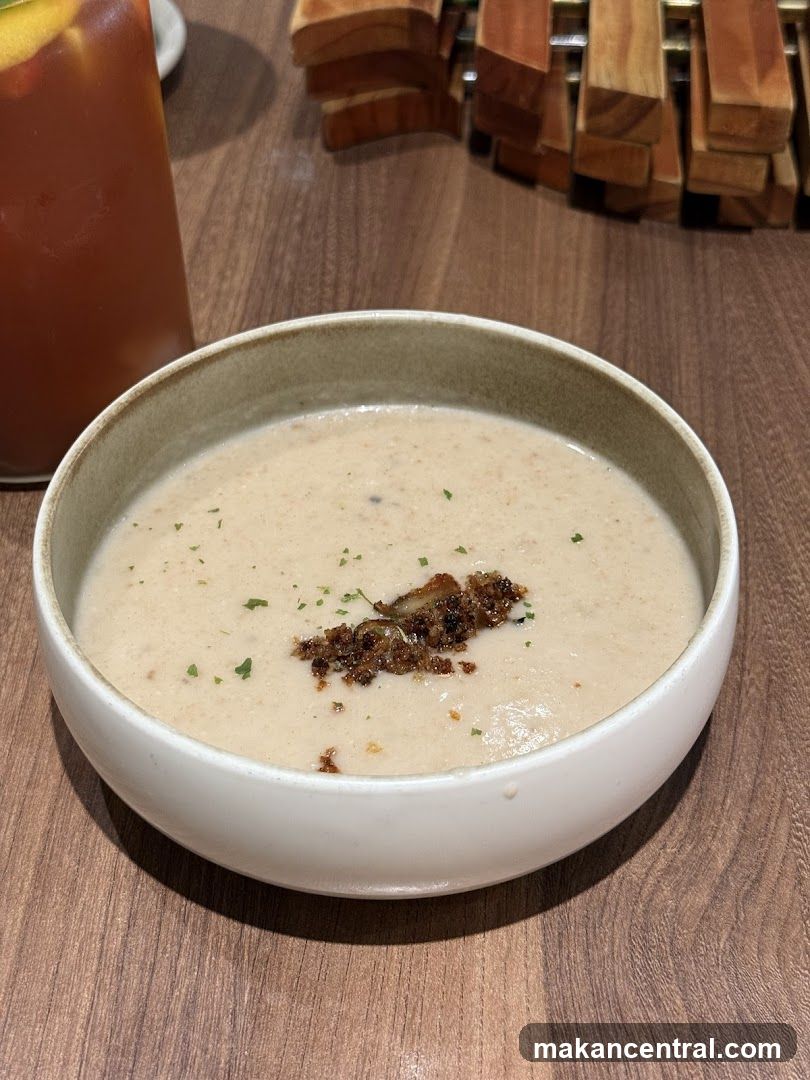 Creamy Soup with Garnish