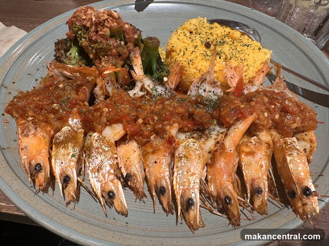 Shrimp and Rice Platter