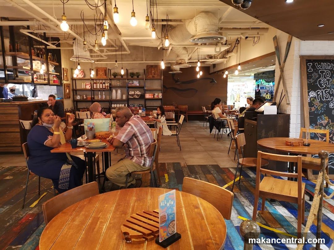 Restaurant Interior with Diners
