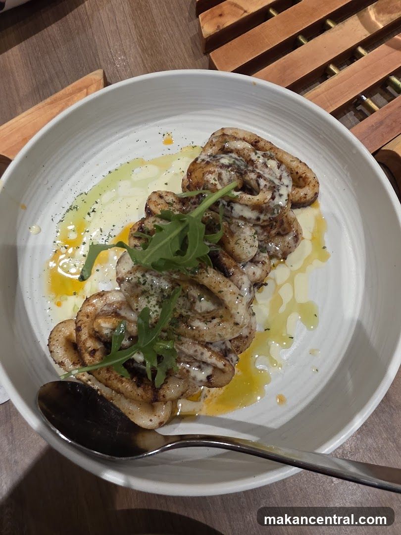 Grilled Calamari with Sauce