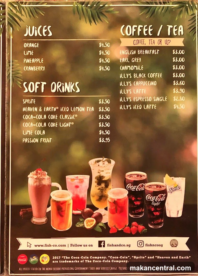 Drinks Menu