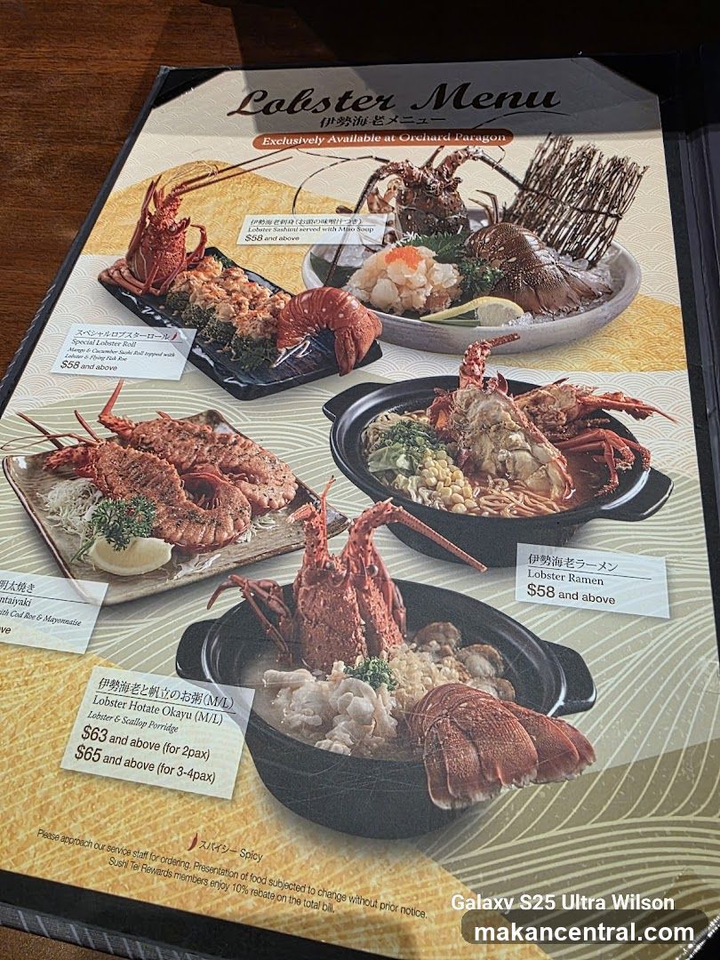 Lobster Menu