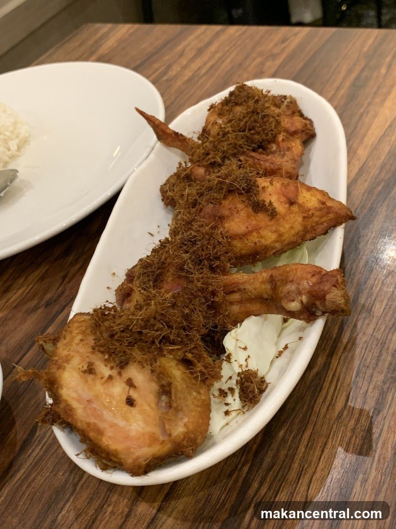Fried Chicken Wings with Rice