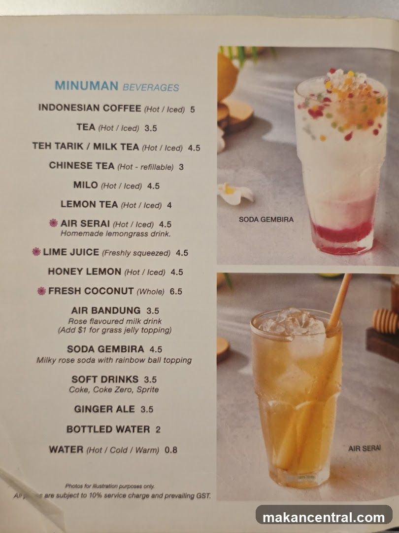 Beverages Menu