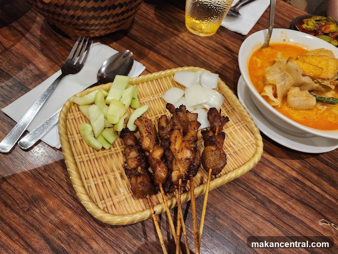 Satay and Curry Dish