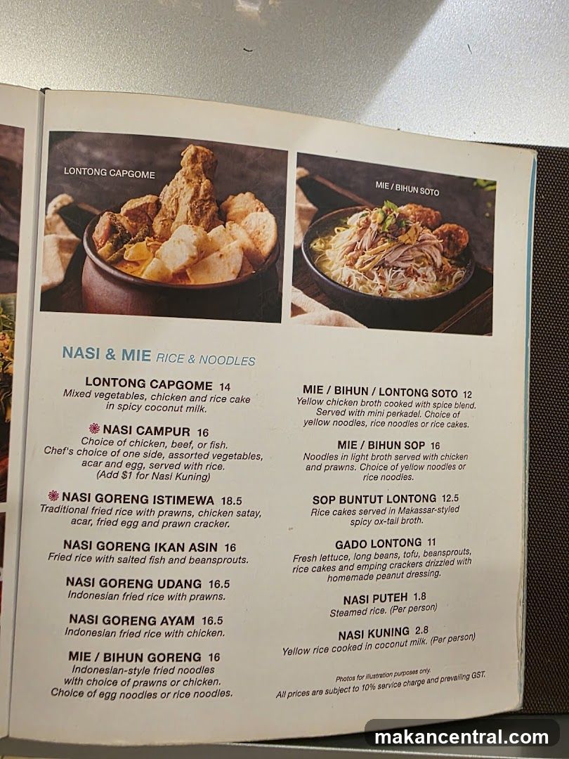 NASI & MIE RICE & NOODLES