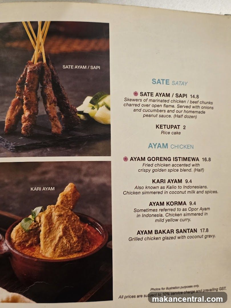 Sate and Chicken Dishes