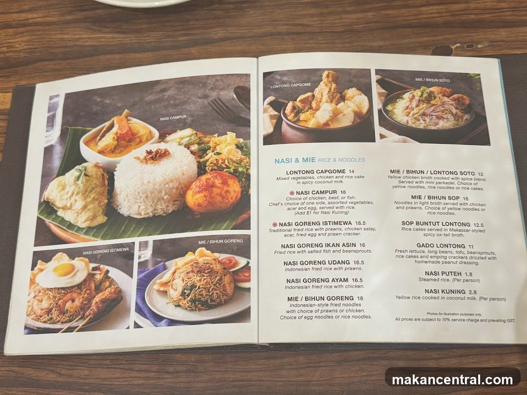 NASI & MIE RICE & NOODLES