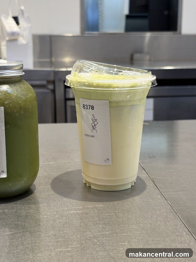 Two drinks on a counter