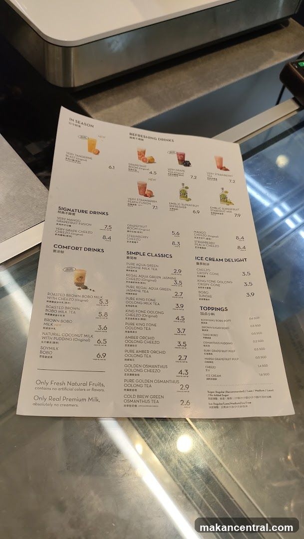 Beverage Menu