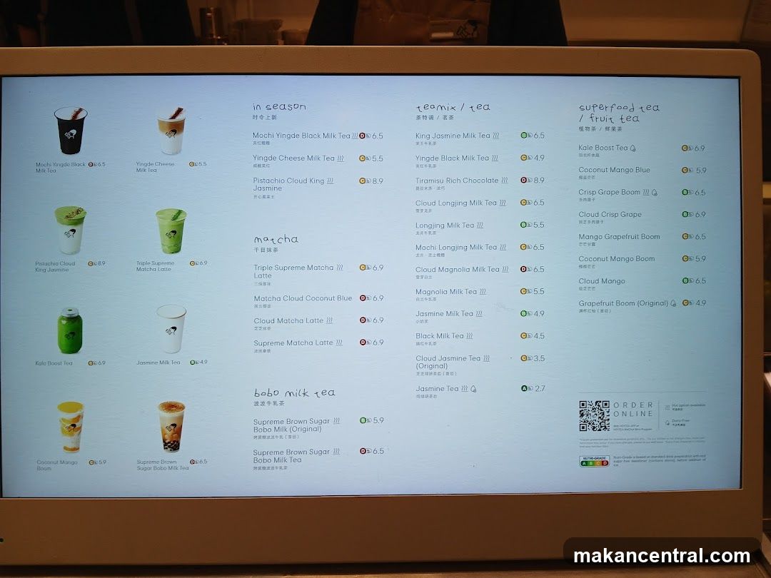 Tea Menu